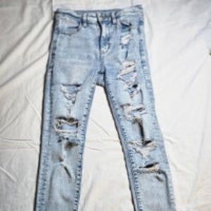 American Eagle Ripped High Waisted Jeggings